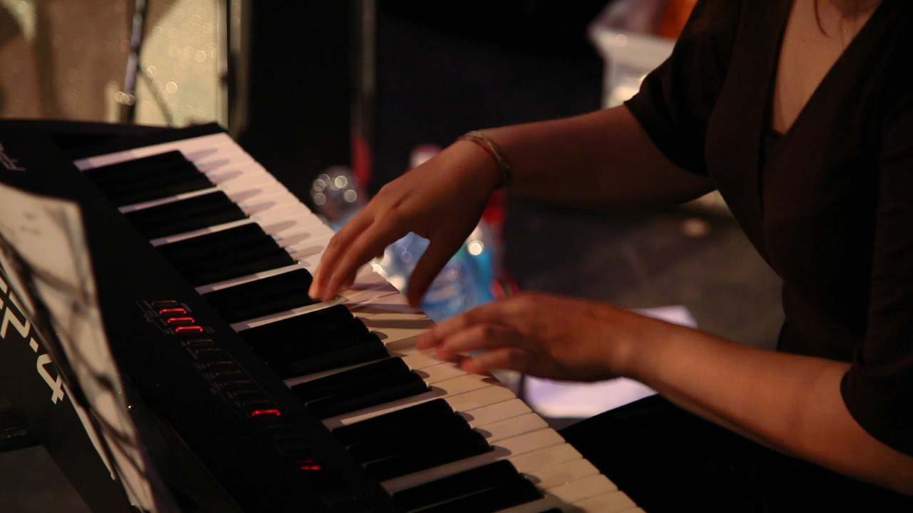 Music lessons Toronto — Studio 211 student performing live on stage