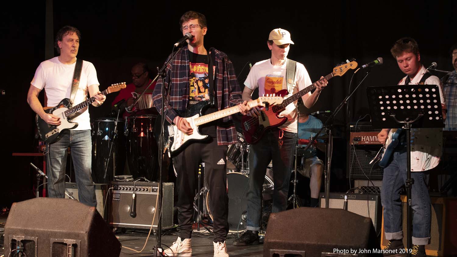 Guitar lessons Toronto — Studio 211 student live performance on stage