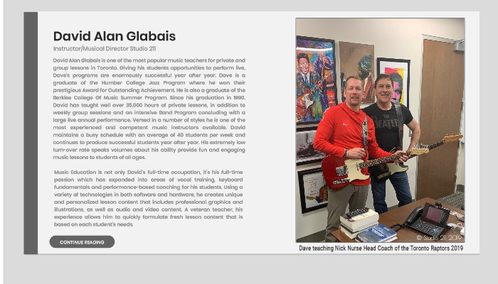 Guitar lessons, bass lessons, Toronto